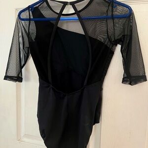 Black Mesh Bodysuit